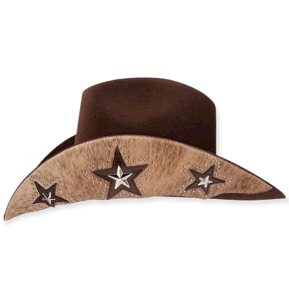 CHARLIE 1 HORSE Back at the Ranch Almost Famous "Cordova" Brown Hat 6 3/4 - Picture 4 of 10
